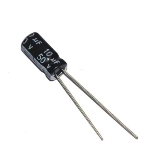 10uf 50V Aluminum Electrolytic Capacitor - JJ Electronic